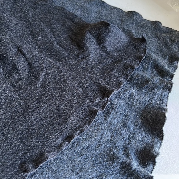 Majestic Filatures Cotton Cashmere Scarf Wrap Deluxe Teeshirt Blue Gray - Picture 4 of 6